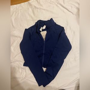 Fabletics, Navy Blue, Cropped, Zip-Up, Hoodie, New, Never worn